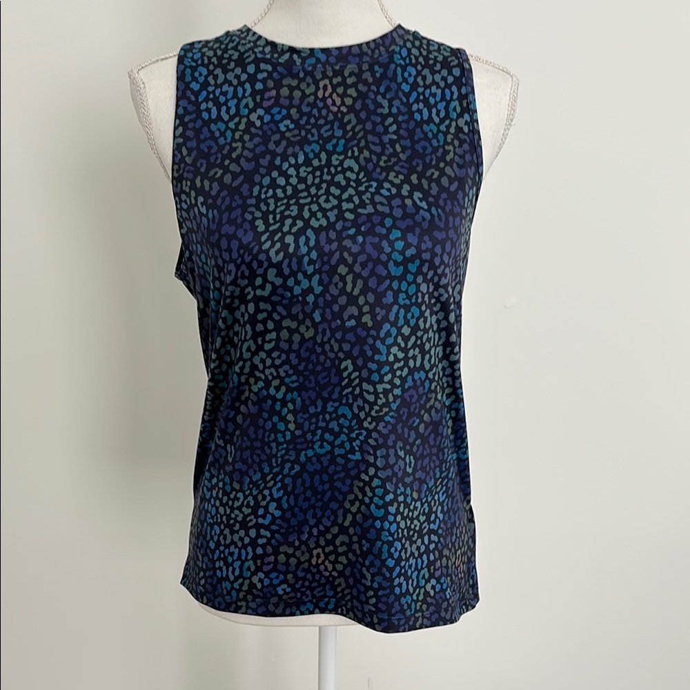 Fabletics Blue and Black Tank Top